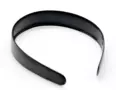 Black Plastic With Inner Teeth Headbands 12 Pack