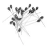 Teardrop Pearl Head Pins Natural Or Black- Pack Of 144