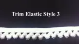 Decorative White Elastic Trim