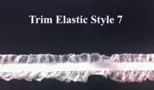 Decorative White Elastic Trim