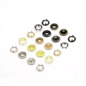 Metal Open Ring Prong Ring Snaps