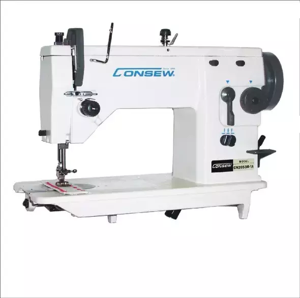 Consew CN2053R-2A​ 3 Step Zig-Zag Lockstitch Industrial Sewing Machine With Table and Servo Motor