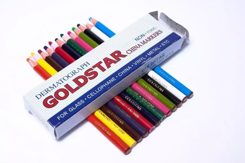 GoldStar China Markers Peel Off Grease Wax Pencil