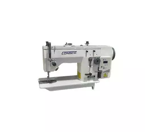 Consew CN2093R-DD Drop Feed, Zig-Zag, Lockstitch Industrial Sewing Machine With Table and Servo Motor