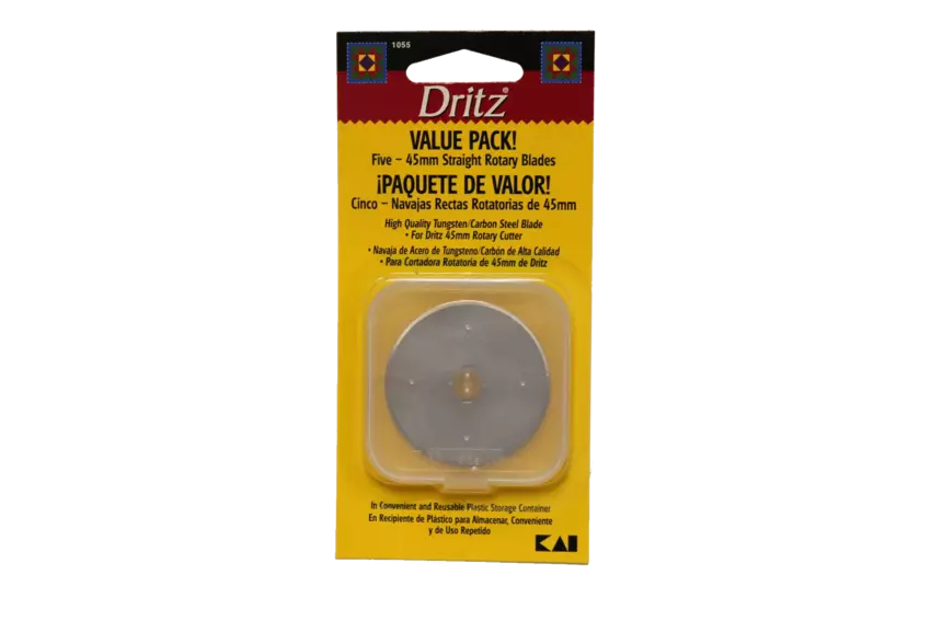 45mm Dritz Rotary Cutter Replacement Blades 5 Pack