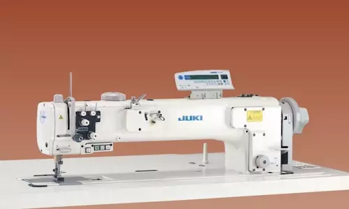 JUKI LU-2200N-7 Series Long-arm Unison-feed Lockstitch Industrial Sewing Machine With Table and Servo Motor