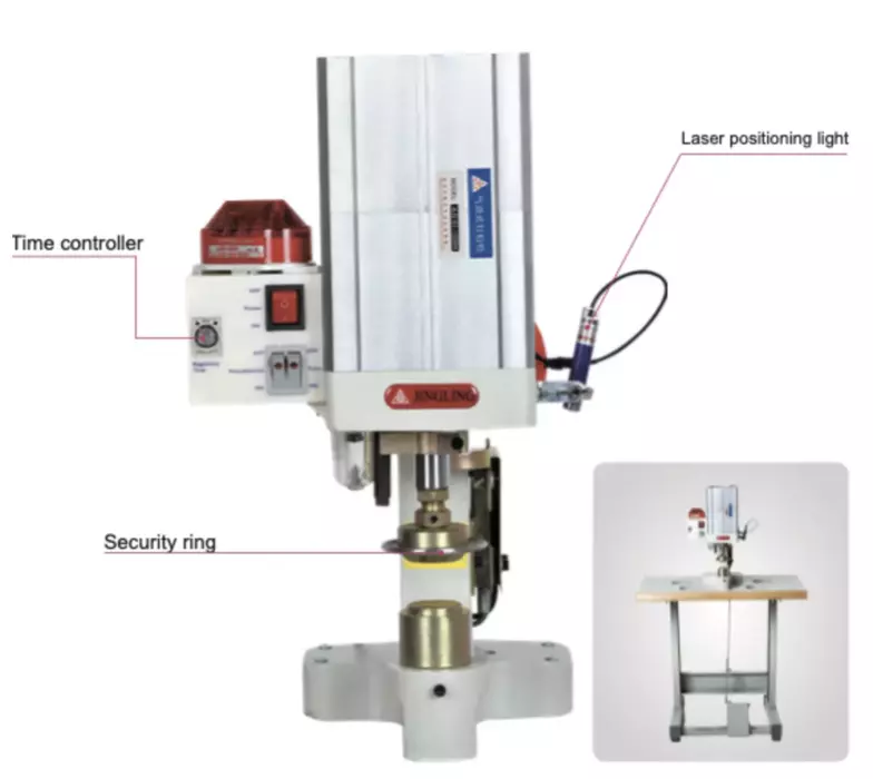 Pneumatic Curtain Grommet Attaching Machine Bundle With Servo Motor #JLQ-01-125SH​ 