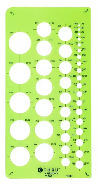 Westcott LetterCraft Circle Template Small 