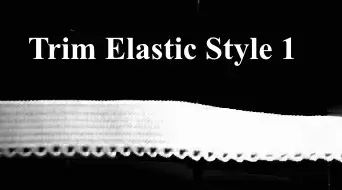 Decorative White Elastic Trim